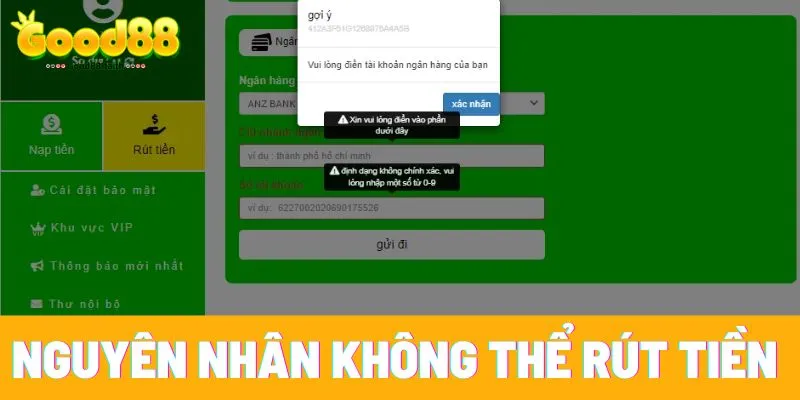 meta: Việc thanh toán rút tiền Good88 vô cùng thuận tiện. Chỉ với ba thao tác cơ bản, bạn đã có thể dễ dàng chuyển tiền thắng cược Rút tiền Good88 nhanh gọn, uy tín cho cộng đồng cược thủ Việc thanh toán rút tiền Good88 vô cùng thuận tiện. Chỉ với ba thao tác cơ bản, bạn đã có thể dễ dàng chuyển tiền thắng cược từ ví game về tài khoản ngân hàng cá nhân. Hướng dẫn chi tiết sau đây sẽ giúp bạn thực hiện giao dịch an toàn, nhanh chóng. Hãy cùng nhà cái Good88 tìm hiểu cách thức rút thưởng đơn giản này! Điều kiện phải có khi rút tiền Good88 Chuyển tiền từ Good88 về tài khoản cá nhân rất dễ dàng, tuy nhiên, để giao dịch được thực hiện trơn tru và bảo mật, bạn cần lưu ý một số yếu tố then chốt: Điều kiện phải có khi rút tiền Good88 Hoàn tất xác thực tài khoản Trước khi rút tiền Good88, hãy chắc chắn rằng bạn đã xác minh danh tính đầy đủ. Điều này đồng nghĩa với việc bạn cần gửi các giấy tờ tùy thân hợp lệ để hệ thống nhà cái đối chiếu, đảm bảo an toàn cho tài khoản của bạn, tránh các hành vi lừa đảo. Đảm bảo số dư khả dụng Để giao dịch thành công, tài khoản game của bạn cần có đủ tiền thưởng để thực hiện lệnh chuyển tiền. Nếu số dư không đáp ứng được yêu cầu, giao dịch sẽ bị từ chối. Hãy lưu ý rằng một số ưu đãi có thể yêu cầu bạn đạt doanh thu cược tối thiểu mới đủ điều kiện thanh toán. Nắm rõ hạn mức giao dịch Good88 thường đặt ra giới hạn về số lần và hạn mức tối thiểu/tối đa cho mỗi lần chuyển khoản trong ngày hoặc tháng. Hãy kiểm tra kỹ những quy định này trong phần cài đặt tài khoản để tránh gặp trục trặc khi thực hiện. Check trạng thái giao dịch Một yếu tố quan trọng khác là đảm bảo bạn không có giao dịch nào đang trong trạng thái chờ hoặc bị hoãn. Trước khi yêu cầu thanh toán mới, hãy kiểm tra kỹ để chắc chắn rằng các giao dịch trước đã được hoàn tất, tránh tình trạng chồng chéo hoặc lỗi hệ thống. Đảm bảo các giao dịch trước đó đã hoàn tất là điều kiện tiên quyết Xem thêm: Tổng Hợp Khuyến Mãi Good88 Cho Hội Viên Đầu 2025 Các bước rút tiền Good88 siêu nhanh trong vài nốt nhạc Chuyển khoản từ Good88 về ví cá nhân giờ đây cực kỳ thuận tiện và nhanh chóng với quy trình tối giản chỉ gồm ba thao tác. Sau đây là hướng dẫn cụ thể giúp bạn thanh toán an toàn, hiệu quả: Các bước rút tiền Good88 siêu nhanh trong vài nốt nhạc Thao tác 1: Truy cập tài khoản Đầu tiên, bạn cần đăng nhập vào tài khoản Good88 của mình thông qua website chính thức hoặc ứng dụng di động bằng thông tin đăng nhập đã thiết lập. Thao tác 2: Lựa chọn mục thanh toán Trên giao diện chính, bạn sẽ thấy thanh menu với nhiều tùy chọn. Hãy tìm và chọn mục "Thanh toán" (hoặc "Rút thưởng", tùy theo cách hiển thị của hệ thống). Nếu không thấy mục này ngay, bạn có thể tìm trong phần "Quản lý tài khoản" hoặc "Hồ sơ cá nhân". Thao tác 3: Hoàn tất thông tin và xác nhận Khi đã chọn mục thanh toán, hệ thống sẽ yêu cầu bạn điền số tiền muốn chuyển và lựa chọn phương thức nhận tiền phù hợp. Hãy chắc chắn rằng thông tin tài khoản ngân hàng hoặc ví điện tử bạn cung cấp là chính xác và đã được cập nhật. Sau khi điền đầy đủ và kiểm tra kỹ lưỡng, hãy xác nhận giao dịch. Tiếp theo, bạn sẽ được điều hướng đến trang chủ sảnh game và có thể tiếp tục trải nghiệm. Hệ thống sẽ yêu cầu bạn điền số tiền muốn chuyển Những lưu ý quan trọng khi thực hiện giao dịch thanh toán tại Good88 Mặc dù quá trình chuyển tiền từ Good88 về tài khoản cá nhân được thiết kế đơn giản, bạn vẫn cần lưu tâm một số điểm sau để đảm bảo giao dịch diễn ra thuận lợi và bảo mật: Kiểm tra tính chính xác của dữ liệu tài khoản Khi thiết lập tài khoản trên hệ thống Good88, việc cung cấp thông tin cá nhân đầy đủ và chuẩn xác là vô cùng quan trọng. Các thông tin này bao gồm họ tên, số điện thoại và mật khẩu. Hãy chắc chắn rằng thông tin đăng ký trùng khớp với dữ liệu tài khoản ngân hàng bạn sử dụng để nhận tiền. Bất kỳ sự sai lệch nào cũng sẽ khiến yêu cầu thanh toán bị hệ thống từ chối. Xác thực kỹ lưỡng trước khi xác nhận Trước khi hoàn tất lệnh chuyển tiền, hãy dành thời gian kiểm tra lại thông tin tài khoản ngân hàng nhận và số tiền muốn rút. Việc nhập sai thông tin có thể dẫn đến việc giao dịch bị treo, buộc bạn phải thực hiện lại toàn bộ quy trình. Nếu nhập sai quá nhiều lần, tài khoản của bạn có thể bị tạm khóa để đảm bảo an toàn. Đáp ứng các yêu cơ bản của Good88 Good88 đặt ra một số tiêu chí nhất định mà người chơi cần đáp ứng trước khi có thể thực hiện giao dịch. Những tiêu chí này có thể bao gồm việc đạt doanh thu cược tối thiểu hoặc hoàn thành các yêu cầu của chương trình ưu đãi. Nếu không đáp ứng đủ, yêu cầu rút tiền good88 của bạn sẽ không được chấp thuận. Vì vậy, hãy luôn kiểm tra kỹ các điều khoản và điều kiện tại good88.com. Xem thêm: Tải App good88 nhanh chóng, tiện lợi chơi mọi lúc mọi nơi Câu hỏi thường gặp - Giải đáp thắc mắc về giao dịch thanh toán tại Good88 Khi chuyển tiền từ Good88 về tài khoản cá nhân, người chơi có thể gặp một số vướng mắc. Dưới đây là phần giải đáp cho những câu hỏi phổ biến, giúp bạn thực hiện giao dịch thuận lợi hơn: Nguyên nhân nào khiến tôi không thể rút tiền từ tài khoản Good88? Phổ biến nhất là sự không trùng khớp giữa thông tin tài khoản ngân hàng và dữ liệu tài khoản game. Hãy đảm bảo tên chủ tài khoản, số tài khoản ngân hàng và các thông tin cá nhân khác phải thống nhất. Ngoài ra, nếu bạn chưa đạt đủ doanh thu cược yêu cầu hoặc chưa hoàn thành các điều kiện của chương trình khuyến mãi, lệnh chuyển tiền cũng sẽ bị từ chối. Nguyên nhân nào khiến tôi không thể rút tiền từ tài khoản Good88? Good88 có đặt hạn mức rút tiền tối đa không? Câu trả lời là có. Good88 quy định giới hạn số tiền tối đa cho mỗi lần giao dịch cũng như tổng số tiền được phép rút trong ngày. Hạn mức này có thể thay đổi tùy theo cấp độ tài khoản hoặc các chương trình ưu đãi hiện hành. Bạn có thể tra cứu thông tin chi tiết trong mục “Điều khoản và Điều kiện” trên website chính thức hoặc liên hệ với bộ phận hỗ trợ khách hàng để được giải đáp. Mất bao lâu để hoàn tất giao dịch chuyển tiền từ Good88? Thông thường, thời gian xử lý cho một giao dịch chuyển tiền từ Good88 dao động từ vài phút đến vài giờ làm việc. Tuy nhiên, nếu bạn thực hiện giao dịch vào cuối tuần hoặc các ngày lễ, thời gian xử lý có thể kéo dài hơn. Để giao dịch được thực hiện nhanh chóng, hãy đảm bảo tài khoản của bạn đã được xác minh đầy đủ và không có bất kỳ vấn đề nào về mặt thông tin. Chuyển khoản từ Good88 về tài khoản cá nhân được thực hiện dễ dàng chỉ với ba thao tác đơn giản. Việc nắm rõ các quy định và lưu ý trong quá trình giao dịch rút tiền Good88 sẽ giúp bạn thanh toán an toàn và hiệu quả. Hy vọng rằng những hướng dẫn chi tiết trên đây sẽ giúp người chơi có những trải nghiệm tuyệt vời khi tham gia giải trí tại Good88. meta: Việc thanh toán rút tiền Good88 vô cùng thuận tiện. Chỉ với ba thao tác cơ bản, bạn đã có thể dễ dàng chuyển tiền thắng cược Rút tiền Good88 nhanh gọn, uy tín cho cộng đồng cược thủ Việc thanh toán rút tiền Good88 vô cùng thuận tiện. Chỉ với ba thao tác cơ bản, bạn đã có thể dễ dàng chuyển tiền thắng cược từ ví game về tài khoản ngân hàng cá nhân. Hướng dẫn chi tiết sau đây sẽ giúp bạn thực hiện giao dịch an toàn, nhanh chóng. Hãy cùng nhà cái Good88 tìm hiểu cách thức rút thưởng đơn giản này! Điều kiện phải có khi rút tiền Good88 Chuyển tiền từ Good88 về tài khoản cá nhân rất dễ dàng, tuy nhiên, để giao dịch được thực hiện trơn tru và bảo mật, bạn cần lưu ý một số yếu tố then chốt: Điều kiện phải có khi rút tiền Good88 Hoàn tất xác thực tài khoản Trước khi rút tiền Good88, hãy chắc chắn rằng bạn đã xác minh danh tính đầy đủ. Điều này đồng nghĩa với việc bạn cần gửi các giấy tờ tùy thân hợp lệ để hệ thống nhà cái đối chiếu, đảm bảo an toàn cho tài khoản của bạn, tránh các hành vi lừa đảo. Đảm bảo số dư khả dụng Để giao dịch thành công, tài khoản game của bạn cần có đủ tiền thưởng để thực hiện lệnh chuyển tiền. Nếu số dư không đáp ứng được yêu cầu, giao dịch sẽ bị từ chối. Hãy lưu ý rằng một số ưu đãi có thể yêu cầu bạn đạt doanh thu cược tối thiểu mới đủ điều kiện thanh toán. Nắm rõ hạn mức giao dịch Good88 thường đặt ra giới hạn về số lần và hạn mức tối thiểu/tối đa cho mỗi lần chuyển khoản trong ngày hoặc tháng. Hãy kiểm tra kỹ những quy định này trong phần cài đặt tài khoản để tránh gặp trục trặc khi thực hiện. Check trạng thái giao dịch Một yếu tố quan trọng khác là đảm bảo bạn không có giao dịch nào đang trong trạng thái chờ hoặc bị hoãn. Trước khi yêu cầu thanh toán mới, hãy kiểm tra kỹ để chắc chắn rằng các giao dịch trước đã được hoàn tất, tránh tình trạng chồng chéo hoặc lỗi hệ thống. Đảm bảo các giao dịch trước đó đã hoàn tất là điều kiện tiên quyết Xem thêm: Tổng Hợp Khuyến Mãi Good88 Cho Hội Viên Đầu 2025 Các bước rút tiền Good88 siêu nhanh trong vài nốt nhạc Chuyển khoản từ Good88 về ví cá nhân giờ đây cực kỳ thuận tiện và nhanh chóng với quy trình tối giản chỉ gồm ba thao tác. Sau đây là hướng dẫn cụ thể giúp bạn thanh toán an toàn, hiệu quả: Các bước rút tiền Good88 siêu nhanh trong vài nốt nhạc Thao tác 1: Truy cập tài khoản Đầu tiên, bạn cần đăng nhập vào tài khoản Good88 của mình thông qua website chính thức hoặc ứng dụng di động bằng thông tin đăng nhập đã thiết lập. Thao tác 2: Lựa chọn mục thanh toán Trên giao diện chính, bạn sẽ thấy thanh menu với nhiều tùy chọn. Hãy tìm và chọn mục "Thanh toán" (hoặc "Rút thưởng", tùy theo cách hiển thị của hệ thống). Nếu không thấy mục này ngay, bạn có thể tìm trong phần "Quản lý tài khoản" hoặc "Hồ sơ cá nhân". Thao tác 3: Hoàn tất thông tin và xác nhận Khi đã chọn mục thanh toán, hệ thống sẽ yêu cầu bạn điền số tiền muốn chuyển và lựa chọn phương thức nhận tiền phù hợp. Hãy chắc chắn rằng thông tin tài khoản ngân hàng hoặc ví điện tử bạn cung cấp là chính xác và đã được cập nhật. Sau khi điền đầy đủ và kiểm tra kỹ lưỡng, hãy xác nhận giao dịch. Tiếp theo, bạn sẽ được điều hướng đến trang chủ sảnh game và có thể tiếp tục trải nghiệm. Hệ thống sẽ yêu cầu bạn điền số tiền muốn chuyển Những lưu ý quan trọng khi thực hiện giao dịch thanh toán tại Good88 Mặc dù quá trình chuyển tiền từ Good88 về tài khoản cá nhân được thiết kế đơn giản, bạn vẫn cần lưu tâm một số điểm sau để đảm bảo giao dịch diễn ra thuận lợi và bảo mật: Kiểm tra tính chính xác của dữ liệu tài khoản Khi thiết lập tài khoản trên hệ thống Good88, việc cung cấp thông tin cá nhân đầy đủ và chuẩn xác là vô cùng quan trọng. Các thông tin này bao gồm họ tên, số điện thoại và mật khẩu. Hãy chắc chắn rằng thông tin đăng ký trùng khớp với dữ liệu tài khoản ngân hàng bạn sử dụng để nhận tiền. Bất kỳ sự sai lệch nào cũng sẽ khiến yêu cầu thanh toán bị hệ thống từ chối. Xác thực kỹ lưỡng trước khi xác nhận Trước khi hoàn tất lệnh chuyển tiền, hãy dành thời gian kiểm tra lại thông tin tài khoản ngân hàng nhận và số tiền muốn rút. Việc nhập sai thông tin có thể dẫn đến việc giao dịch bị treo, buộc bạn phải thực hiện lại toàn bộ quy trình. Nếu nhập sai quá nhiều lần, tài khoản của bạn có thể bị tạm khóa để đảm bảo an toàn. Đáp ứng các yêu cơ bản của Good88 Good88 đặt ra một số tiêu chí nhất định mà người chơi cần đáp ứng trước khi có thể thực hiện giao dịch. Những tiêu chí này có thể bao gồm việc đạt doanh thu cược tối thiểu hoặc hoàn thành các yêu cầu của chương trình ưu đãi. Nếu không đáp ứng đủ, yêu cầu rút tiền good88 của bạn sẽ không được chấp thuận. Vì vậy, hãy luôn kiểm tra kỹ các điều khoản và điều kiện tại good88.com. Xem thêm: Tải App good88 nhanh chóng, tiện lợi chơi mọi lúc mọi nơi Câu hỏi thường gặp - Giải đáp thắc mắc về giao dịch thanh toán tại Good88 Khi chuyển tiền từ Good88 về tài khoản cá nhân, người chơi có thể gặp một số vướng mắc. Dưới đây là phần giải đáp cho những câu hỏi phổ biến, giúp bạn thực hiện giao dịch thuận lợi hơn: Nguyên nhân nào khiến tôi không thể rút tiền từ tài khoản Good88? Phổ biến nhất là sự không trùng khớp giữa thông tin tài khoản ngân hàng và dữ liệu tài khoản game. Hãy đảm bảo tên chủ tài khoản, số tài khoản ngân hàng và các thông tin cá nhân khác phải thống nhất. Ngoài ra, nếu bạn chưa đạt đủ doanh thu cược yêu cầu hoặc chưa hoàn thành các điều kiện của chương trình khuyến mãi, lệnh chuyển tiền cũng sẽ bị từ chối. Nguyên nhân nào khiến tôi không thể rút tiền từ tài khoản Good88? Good88 có đặt hạn mức rút tiền tối đa không? Câu trả lời là có. Good88 quy định giới hạn số tiền tối đa cho mỗi lần giao dịch cũng như tổng số tiền được phép rút trong ngày. Hạn mức này có thể thay đổi tùy theo cấp độ tài khoản hoặc các chương trình ưu đãi hiện hành. Bạn có thể tra cứu thông tin chi tiết trong mục “Điều khoản và Điều kiện” trên website chính thức hoặc liên hệ với bộ phận hỗ trợ khách hàng để được giải đáp. Mất bao lâu để hoàn tất giao dịch chuyển tiền từ Good88? Thông thường, thời gian xử lý cho một giao dịch chuyển tiền từ Good88 dao động từ vài phút đến vài giờ làm việc. Tuy nhiên, nếu bạn thực hiện giao dịch vào cuối tuần hoặc các ngày lễ, thời gian xử lý có thể kéo dài hơn. Để giao dịch được thực hiện nhanh chóng, hãy đảm bảo tài khoản của bạn đã được xác minh đầy đủ và không có bất kỳ vấn đề nào về mặt thông tin. Chuyển khoản từ Good88 về tài khoản cá nhân được thực hiện dễ dàng chỉ với ba thao tác đơn giản. Việc nắm rõ các quy định và lưu ý trong quá trình giao dịch rút tiền Good88 sẽ giúp bạn thanh toán an toàn và hiệu quả. Hy vọng rằng những hướng dẫn chi tiết trên đây sẽ giúp người chơi có những trải nghiệm tuyệt vời khi tham gia giải trí tại Good88. meta: Việc thanh toán rút tiền Good88 vô cùng thuận tiện. Chỉ với ba thao tác cơ bản, bạn đã có thể dễ dàng chuyển tiền thắng cược Rút tiền Good88 nhanh gọn, uy tín cho cộng đồng cược thủ Việc thanh toán rút tiền Good88 vô cùng thuận tiện. Chỉ với ba thao tác cơ bản, bạn đã có thể dễ dàng chuyển tiền thắng cược từ ví game về tài khoản ngân hàng cá nhân. Hướng dẫn chi tiết sau đây sẽ giúp bạn thực hiện giao dịch an toàn, nhanh chóng. Hãy cùng nhà cái Good88 tìm hiểu cách thức rút thưởng đơn giản này! Điều kiện phải có khi rút tiền Good88 Chuyển tiền từ Good88 về tài khoản cá nhân rất dễ dàng, tuy nhiên, để giao dịch được thực hiện trơn tru và bảo mật, bạn cần lưu ý một số yếu tố then chốt: Điều kiện phải có khi rút tiền Good88 Hoàn tất xác thực tài khoản Trước khi rút tiền Good88, hãy chắc chắn rằng bạn đã xác minh danh tính đầy đủ. Điều này đồng nghĩa với việc bạn cần gửi các giấy tờ tùy thân hợp lệ để hệ thống nhà cái đối chiếu, đảm bảo an toàn cho tài khoản của bạn, tránh các hành vi lừa đảo. Đảm bảo số dư khả dụng Để giao dịch thành công, tài khoản game của bạn cần có đủ tiền thưởng để thực hiện lệnh chuyển tiền. Nếu số dư không đáp ứng được yêu cầu, giao dịch sẽ bị từ chối. Hãy lưu ý rằng một số ưu đãi có thể yêu cầu bạn đạt doanh thu cược tối thiểu mới đủ điều kiện thanh toán. Nắm rõ hạn mức giao dịch Good88 thường đặt ra giới hạn về số lần và hạn mức tối thiểu/tối đa cho mỗi lần chuyển khoản trong ngày hoặc tháng. Hãy kiểm tra kỹ những quy định này trong phần cài đặt tài khoản để tránh gặp trục trặc khi thực hiện. Check trạng thái giao dịch Một yếu tố quan trọng khác là đảm bảo bạn không có giao dịch nào đang trong trạng thái chờ hoặc bị hoãn. Trước khi yêu cầu thanh toán mới, hãy kiểm tra kỹ để chắc chắn rằng các giao dịch trước đã được hoàn tất, tránh tình trạng chồng chéo hoặc lỗi hệ thống. Đảm bảo các giao dịch trước đó đã hoàn tất là điều kiện tiên quyết Xem thêm: Tổng Hợp Khuyến Mãi Good88 Cho Hội Viên Đầu 2025 Các bước rút tiền Good88 siêu nhanh trong vài nốt nhạc Chuyển khoản từ Good88 về ví cá nhân giờ đây cực kỳ thuận tiện và nhanh chóng với quy trình tối giản chỉ gồm ba thao tác. Sau đây là hướng dẫn cụ thể giúp bạn thanh toán an toàn, hiệu quả: Các bước rút tiền Good88 siêu nhanh trong vài nốt nhạc Thao tác 1: Truy cập tài khoản Đầu tiên, bạn cần đăng nhập vào tài khoản Good88 của mình thông qua website chính thức hoặc ứng dụng di động bằng thông tin đăng nhập đã thiết lập. Thao tác 2: Lựa chọn mục thanh toán Trên giao diện chính, bạn sẽ thấy thanh menu với nhiều tùy chọn. Hãy tìm và chọn mục "Thanh toán" (hoặc "Rút thưởng", tùy theo cách hiển thị của hệ thống). Nếu không thấy mục này ngay, bạn có thể tìm trong phần "Quản lý tài khoản" hoặc "Hồ sơ cá nhân". Thao tác 3: Hoàn tất thông tin và xác nhận Khi đã chọn mục thanh toán, hệ thống sẽ yêu cầu bạn điền số tiền muốn chuyển và lựa chọn phương thức nhận tiền phù hợp. Hãy chắc chắn rằng thông tin tài khoản ngân hàng hoặc ví điện tử bạn cung cấp là chính xác và đã được cập nhật. Sau khi điền đầy đủ và kiểm tra kỹ lưỡng, hãy xác nhận giao dịch. Tiếp theo, bạn sẽ được điều hướng đến trang chủ sảnh game và có thể tiếp tục trải nghiệm. Hệ thống sẽ yêu cầu bạn điền số tiền muốn chuyển Những lưu ý quan trọng khi thực hiện giao dịch thanh toán tại Good88 Mặc dù quá trình chuyển tiền từ Good88 về tài khoản cá nhân được thiết kế đơn giản, bạn vẫn cần lưu tâm một số điểm sau để đảm bảo giao dịch diễn ra thuận lợi và bảo mật: Kiểm tra tính chính xác của dữ liệu tài khoản Khi thiết lập tài khoản trên hệ thống Good88, việc cung cấp thông tin cá nhân đầy đủ và chuẩn xác là vô cùng quan trọng. Các thông tin này bao gồm họ tên, số điện thoại và mật khẩu. Hãy chắc chắn rằng thông tin đăng ký trùng khớp với dữ liệu tài khoản ngân hàng bạn sử dụng để nhận tiền. Bất kỳ sự sai lệch nào cũng sẽ khiến yêu cầu thanh toán bị hệ thống từ chối. Xác thực kỹ lưỡng trước khi xác nhận Trước khi hoàn tất lệnh chuyển tiền, hãy dành thời gian kiểm tra lại thông tin tài khoản ngân hàng nhận và số tiền muốn rút. Việc nhập sai thông tin có thể dẫn đến việc giao dịch bị treo, buộc bạn phải thực hiện lại toàn bộ quy trình. Nếu nhập sai quá nhiều lần, tài khoản của bạn có thể bị tạm khóa để đảm bảo an toàn. Đáp ứng các yêu cơ bản của Good88 Good88 đặt ra một số tiêu chí nhất định mà người chơi cần đáp ứng trước khi có thể thực hiện giao dịch. Những tiêu chí này có thể bao gồm việc đạt doanh thu cược tối thiểu hoặc hoàn thành các yêu cầu của chương trình ưu đãi. Nếu không đáp ứng đủ, yêu cầu rút tiền good88 của bạn sẽ không được chấp thuận. Vì vậy, hãy luôn kiểm tra kỹ các điều khoản và điều kiện tại good88.com. Xem thêm: Tải App good88 nhanh chóng, tiện lợi chơi mọi lúc mọi nơi Câu hỏi thường gặp - Giải đáp thắc mắc về giao dịch thanh toán tại Good88 Khi chuyển tiền từ Good88 về tài khoản cá nhân, người chơi có thể gặp một số vướng mắc. Dưới đây là phần giải đáp cho những câu hỏi phổ biến, giúp bạn thực hiện giao dịch thuận lợi hơn: Nguyên nhân nào khiến tôi không thể rút tiền từ tài khoản Good88? Phổ biến nhất là sự không trùng khớp giữa thông tin tài khoản ngân hàng và dữ liệu tài khoản game. Hãy đảm bảo tên chủ tài khoản, số tài khoản ngân hàng và các thông tin cá nhân khác phải thống nhất. Ngoài ra, nếu bạn chưa đạt đủ doanh thu cược yêu cầu hoặc chưa hoàn thành các điều kiện của chương trình khuyến mãi, lệnh chuyển tiền cũng sẽ bị từ chối. Nguyên nhân nào khiến tôi không thể rút tiền từ tài khoản Good88? Good88 có đặt hạn mức rút tiền tối đa không? Câu trả lời là có. Good88 quy định giới hạn số tiền tối đa cho mỗi lần giao dịch cũng như tổng số tiền được phép rút trong ngày. Hạn mức này có thể thay đổi tùy theo cấp độ tài khoản hoặc các chương trình ưu đãi hiện hành. Bạn có thể tra cứu thông tin chi tiết trong mục “Điều khoản và Điều kiện” trên website chính thức hoặc liên hệ với bộ phận hỗ trợ khách hàng để được giải đáp. Mất bao lâu để hoàn tất giao dịch chuyển tiền từ Good88? Thông thường, thời gian xử lý cho một giao dịch chuyển tiền từ Good88 dao động từ vài phút đến vài giờ làm việc. Tuy nhiên, nếu bạn thực hiện giao dịch vào cuối tuần hoặc các ngày lễ, thời gian xử lý có thể kéo dài hơn. Để giao dịch được thực hiện nhanh chóng, hãy đảm bảo tài khoản của bạn đã được xác minh đầy đủ và không có bất kỳ vấn đề nào về mặt thông tin. Chuyển khoản từ Good88 về tài khoản cá nhân được thực hiện dễ dàng chỉ với ba thao tác đơn giản. Việc nắm rõ các quy định và lưu ý trong quá trình giao dịch rút tiền Good88 sẽ giúp bạn thanh toán an toàn và hiệu quả. Hy vọng rằng những hướng dẫn chi tiết trên đây sẽ giúp người chơi có những trải nghiệm tuyệt vời khi tham gia giải trí tại Good88. Nguyên nhân nào khiến tôi không thể rút tiền từ tài khoản Good88? 