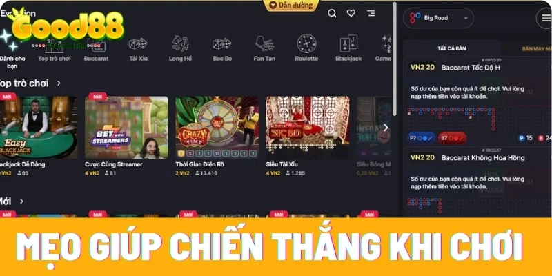 Mẹo hay giúp bạn chiến thắng khi chơi Baccarat
